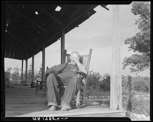 Aged cotton farmer, Greene County, Georgia. He inherited his lands which are now heavily mortgaged