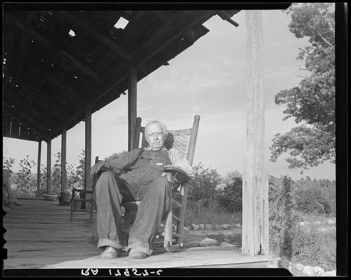 Aged cotton farmer, Greene County, Georgia. He inherited his lands which are now heavily mortgaged