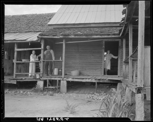 Home of farmer who has raised cotton for fifty years on his own land. Greene County, Georgia