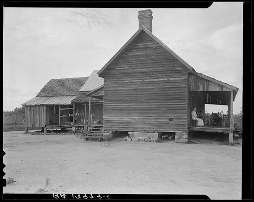 Home of farmer who has raised cotton for fifty years on his own land. Greene County, Georgia