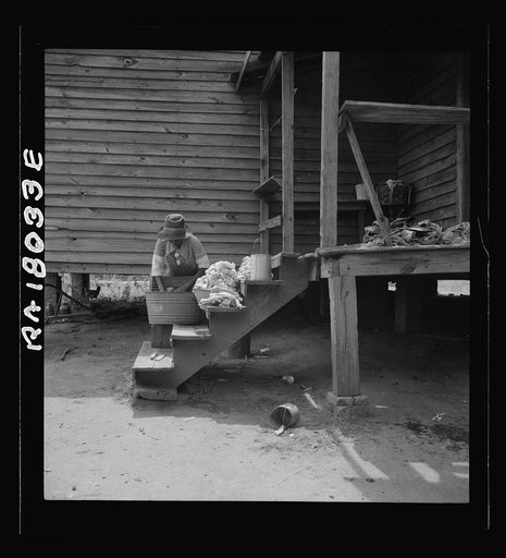 Washing facilities on a Greene County, Georgia, tenant farm