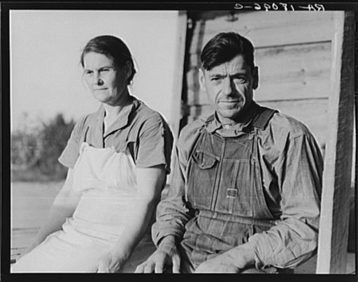 White sharecropper couple near Hartwell, Georgia