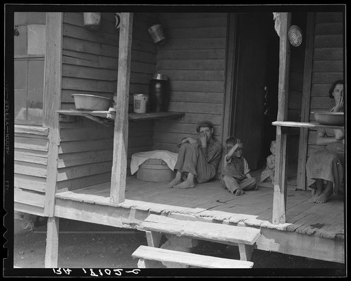 Sharecropper family near Chesnee, South Carolina