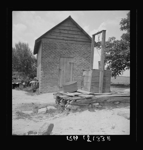 Well and old plantation smokehouse. Chesnee, South Carolina