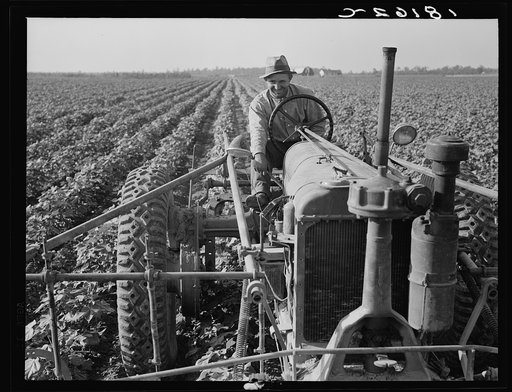 Tractor on Lake Dick project, Arkansas