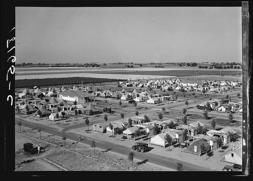 Farm Security Administration camp for migrant agricultural workers at Shafter, California