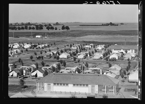 Farm Security Administration camp for migrant agricultural workers at Shafter, California