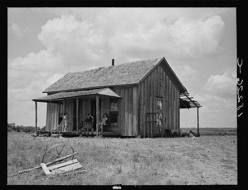 Ex-farm family, now on Works Progress Administration (WPA). On U.S. 64, eastern Oklahoma