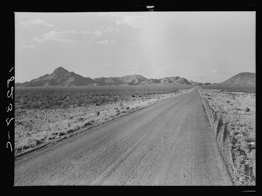 One of the migrants' routes west, U.S. 80. Southwest New Mexico
