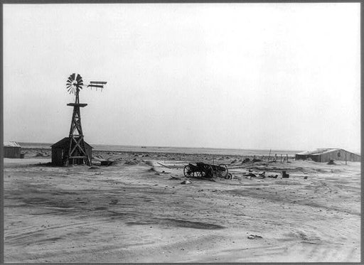 An abandoned farm. Coldwater District, north of Dalhart, Texas