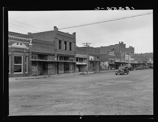 Depression and drought struck towns as well as farms. Laborers, clerks, building tradesmen immigrated as well as farm people. Caddo, Oklahoma
