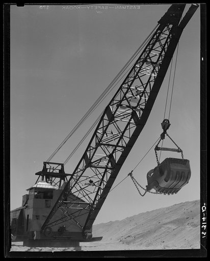 The All-American Canal under construction, Imperial County, California.  This big earth ditch will open new territory for cultivation by bringing water for irrigation to deserts of southern California adjacent to the Imperial Valley