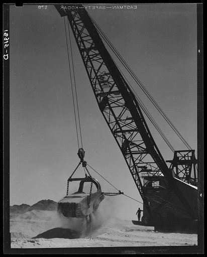 The All-American Canal under construction, Imperial County, California.  This big earth ditch will open new territory for cultivation by bringing water for irrigation to deserts of southern California adjacent to the Imperial Valley