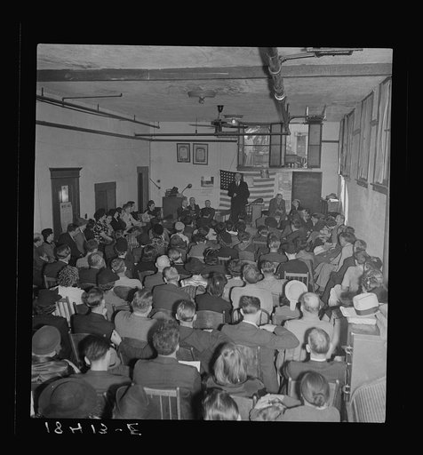 Conference called by the Steinbeck Committee to Aid Agricultural Organization during the cotton strike. Bakersfield, California