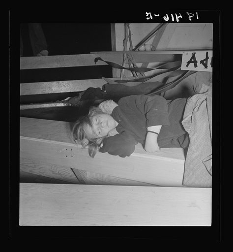 End of the Halloween party. Shafter migrant camp. California