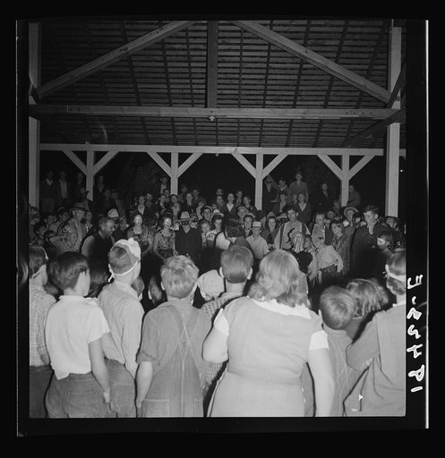 Halloween party at Shafter migrant camp, California