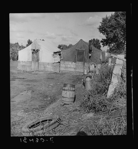 Living conditions of the migrant agricultural workers on whom depend the crops of California. Tulare County