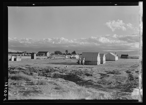 Housing of families living on Works Progress Administration (WPA) jobs on the plains, in the brush, and in many cheap auto trailer camps of Kern County, California, reflect the shortage of housing for low income workers