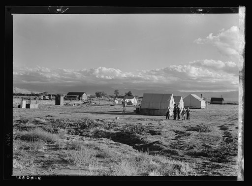 Untitled photo, possibly related to: Housing of families living on Works Progress Administration (WPA) jobs on the plains, in the brush, and in many cheap auto trailer camps of Kern County, California, reflect the shortage of housing for low income workers
