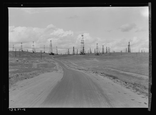 Untitled photo, possibly related to: Oil fields. Kern County, California