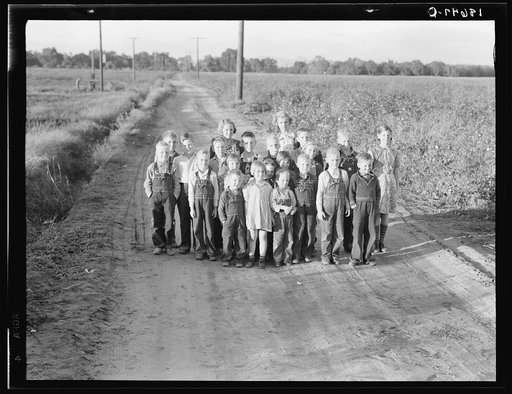 Untitled photo, possibly related to: Ten families have been established by the Farm Security Administration (FSA) on the Mineral King Cooperative Farm, an old ranch of 500 acres, which they will operate as a farm unit, raising cotton, alfalfa, and dairy products for cash crops. Tulare County, Califo