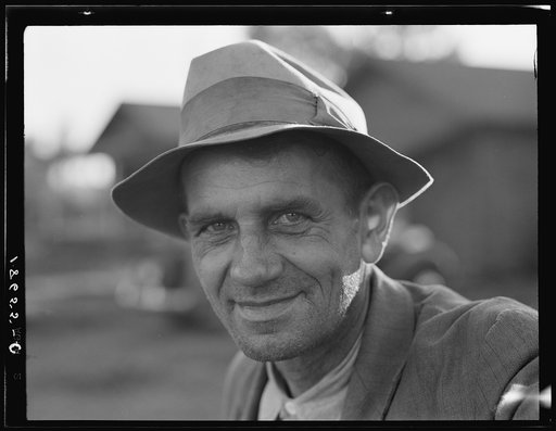 One of three directors of Mineral King Farm Association elected by the ten families now reestablished on the land by the Farm Security Administration. Tulare County, California