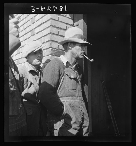 Untitled photo, possibly related to: Warehouse used as distributing office for Farm Security Administration (FSA) relief grants of commodities to destitute farm labor families. Bakersfield, California