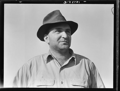 November 17, 1938. Near Stockton, California. One of six successful applicants out of seventy-five. Purchasing farm under Bankhead-Jones Act. "When a feller is in it for himself, if he makes it, it's his. If he don't make it, it's his fault alone"