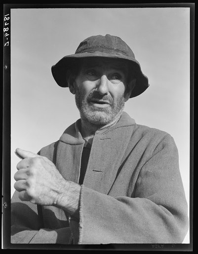 Firebaugh, California. Came from Webber Falls, Oklahoma with two grown sons in 1938. Cotton pickers
