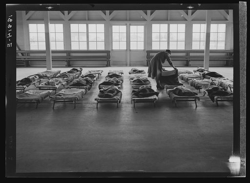 Rest time in nursery school for migrant children at Shafter Camp, California