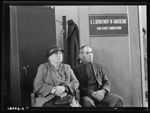 Untitled photo, possibly related to: Farm Security clients during applications for aid under Tenant Purchase Act. Stockton, California