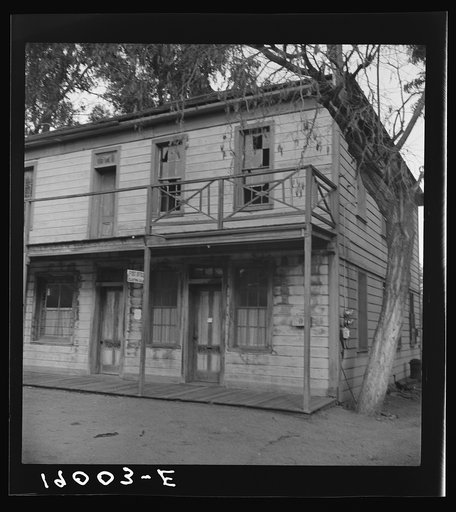 Untitled photo, possibly related to: Clayton, California. Architectural survivals