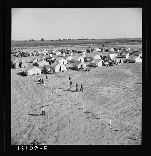 Farm Security Administration (FSA) migratory labor camp. Calipatria, Imperial Valley, California