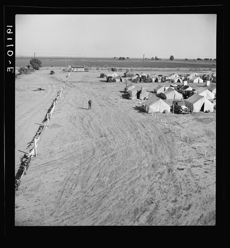 Farm Security Administration (FSA) migratory labor camp (emergency). Calipatria, Imperial Valley, California