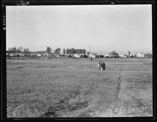 Farm Security Administration (FSA) migratory labor camp. Brawley, California. Plenty of space for children to play is provided