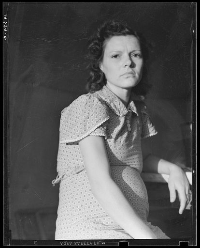 Pregnant woman, the daughter of a migrant family. Imperial Valley, California