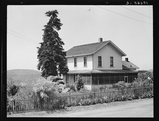 Ranch house of a small Italian farmer. Santa Clara County, California