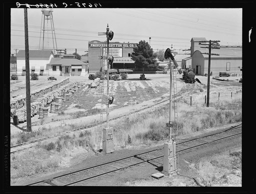 Between Tulare and Fresno. From the overpass approaching Fresno, California