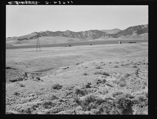 Untitled photo, possibly related to: Between Tulare and Fresno, California