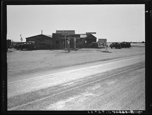 Between Tulare and Fresno, California