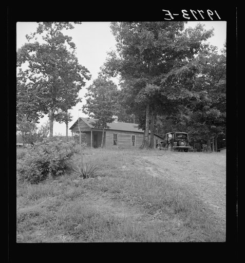 A "shotgun" weatherboard house built in 1925. Person County, North Carolina