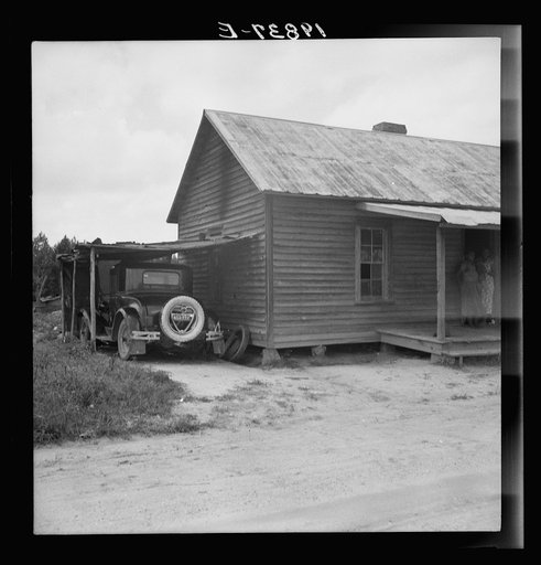 Untitled photo, possibly related to: Two tobacco tenant mothers (related) with part of their children. Wake County, North Carolina