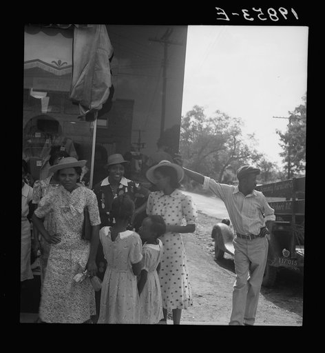 Untitled photo, possibly related to: Chatham County farmers in town on Saturday afternoon. Pittsboro, North Carolina