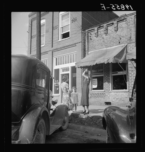 Street encounter on a Saturday afternoon. Pittsboro, North Carolina