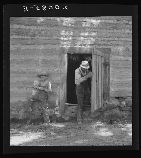 Untitled photo, possibly related to: Tobacco people take it easy after their morning's work "putting up" tobacco. Granville County, North Carolina