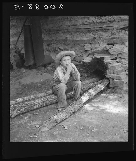 Ten year old son of tobacco sharecropper can do a "hand's work" at tobacco harvest time. Granville County, North Carolina