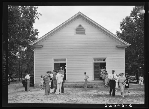 Untitled photo, possibly related to: Services are over. Wheeley's Church, Gordonton, Person County, North Carolina