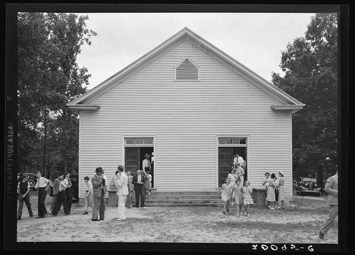 Services are over. Wheeley's Church, Gordonton, Person County, North Carolina