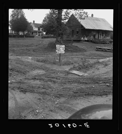 Crossroads hamlet after a rain. Culbreth, Granville County, North Carolina