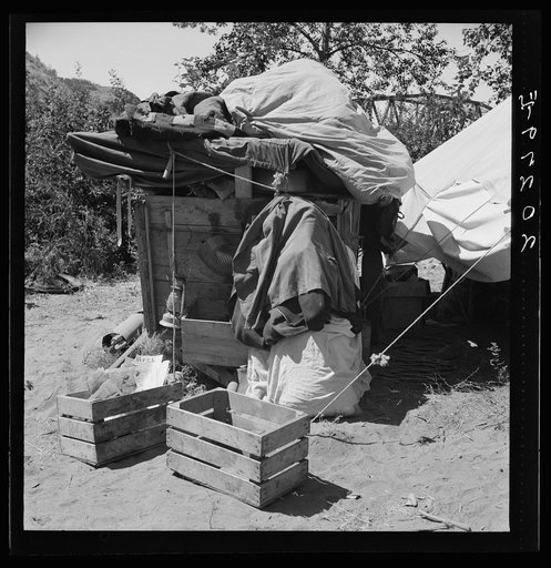 Camp of migratory family from Texas. Washington, Yakima Valley